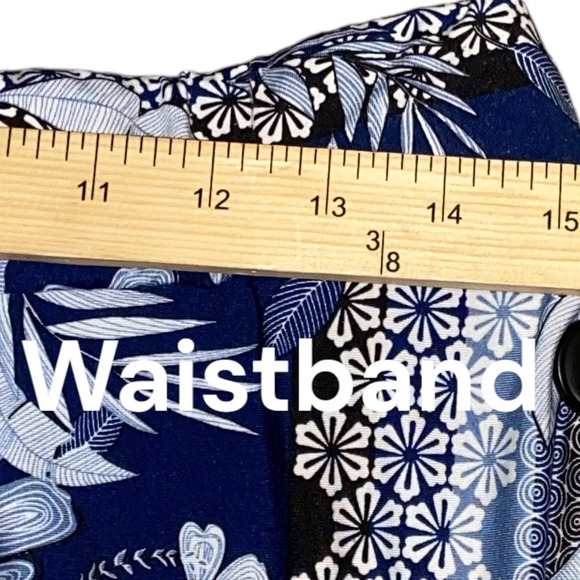 Robert Louis blue and white floral print maxi skirt - Picture 3 of 6